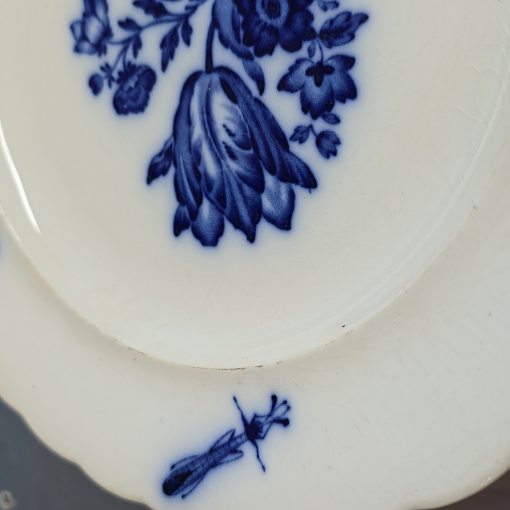 Meissen Blue Insect Plate - Picture 6 of 6